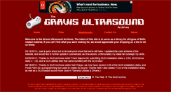 Desktop Screenshot of gravisultrasound.com